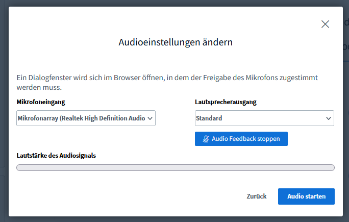 heiCONF-Update auf BBB v2.6 - Echo-Test