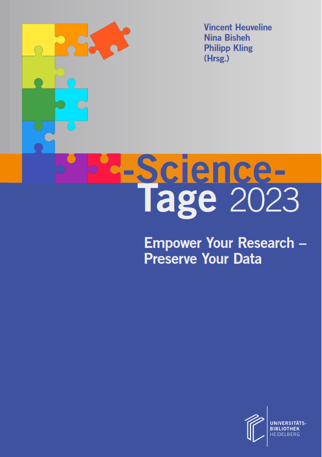 Buchcover: E-Science-Tage 2023 - Empower Your Research. Preserve Your Data.