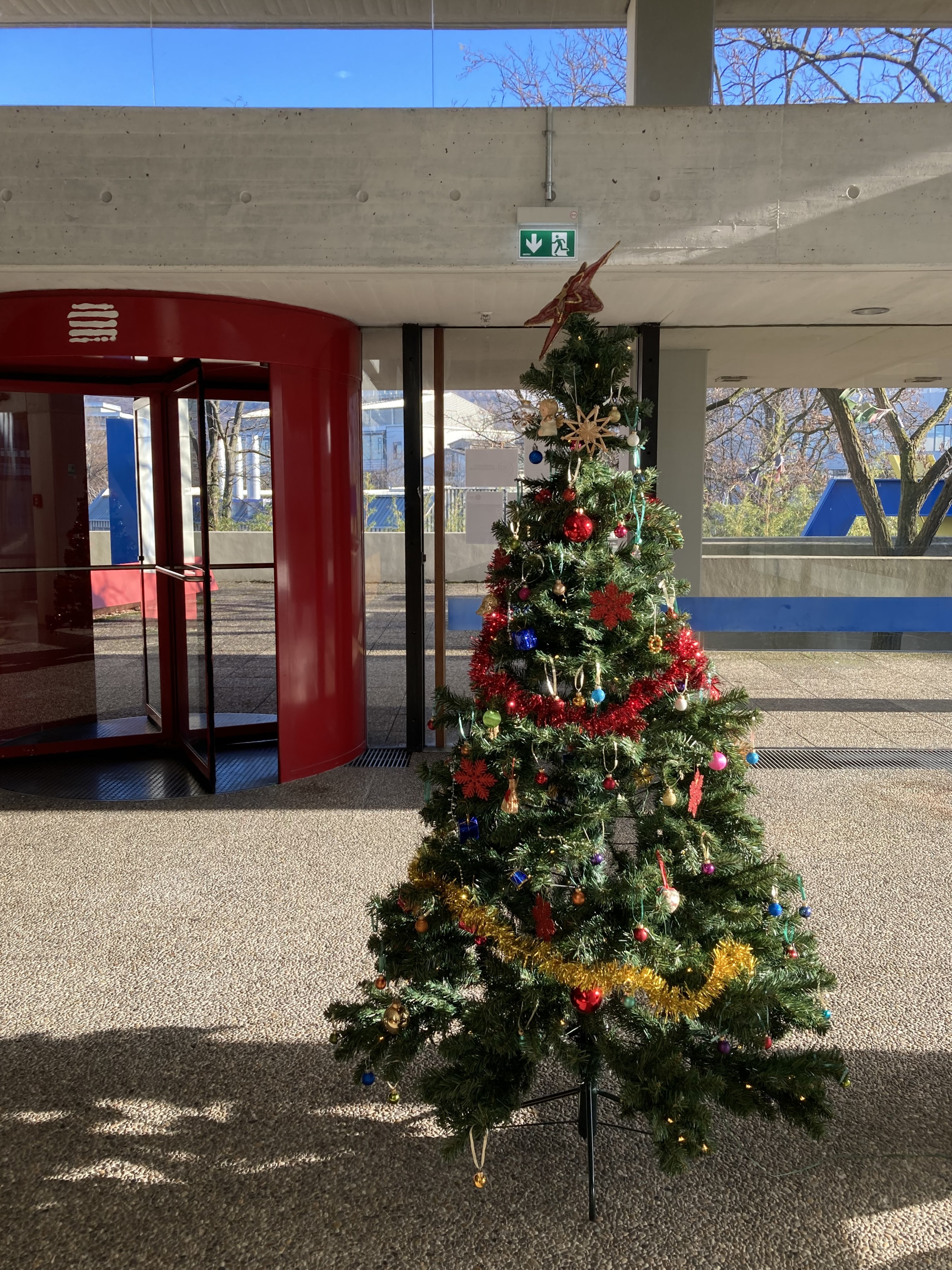 Christmas tree at the Computing Centre